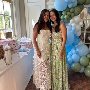 HELSI white engagement dress from anthropologie